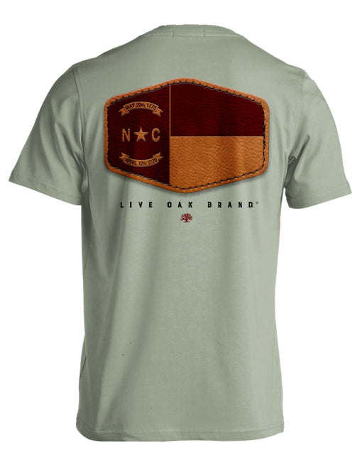 LEATHER FLAG PATCH, NORTH CAROLINA