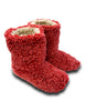 CRANBERRY FLEECE BOOTIES
