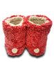 CRANBERRY FLEECE BOOTIES