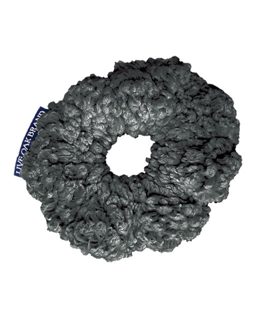 CHARCOAL FLEECE SCRUNCHIE