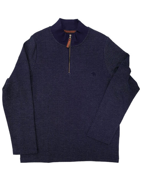 NAVY FISHERMAN SWEATER
