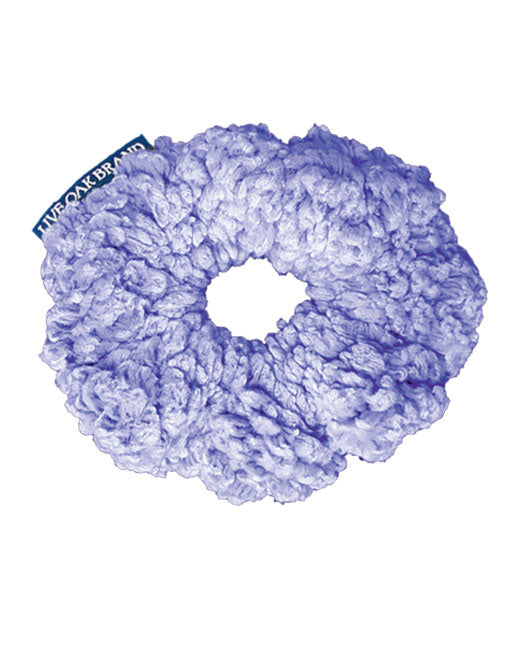 PURPLE FLEECE SCRUNCHIE