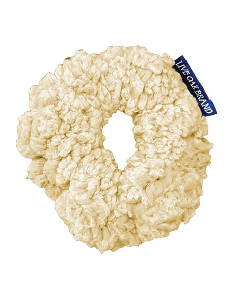 OATMEAL FLEECE SCRUNCHIE