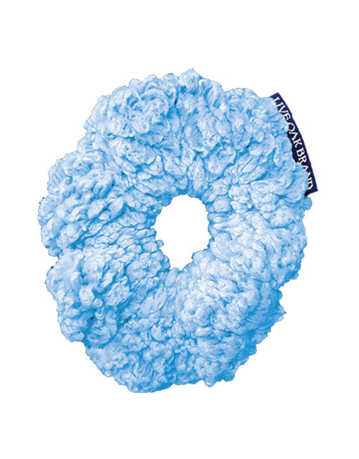 POWDER BLUE FLEECE SCRUNCHIE