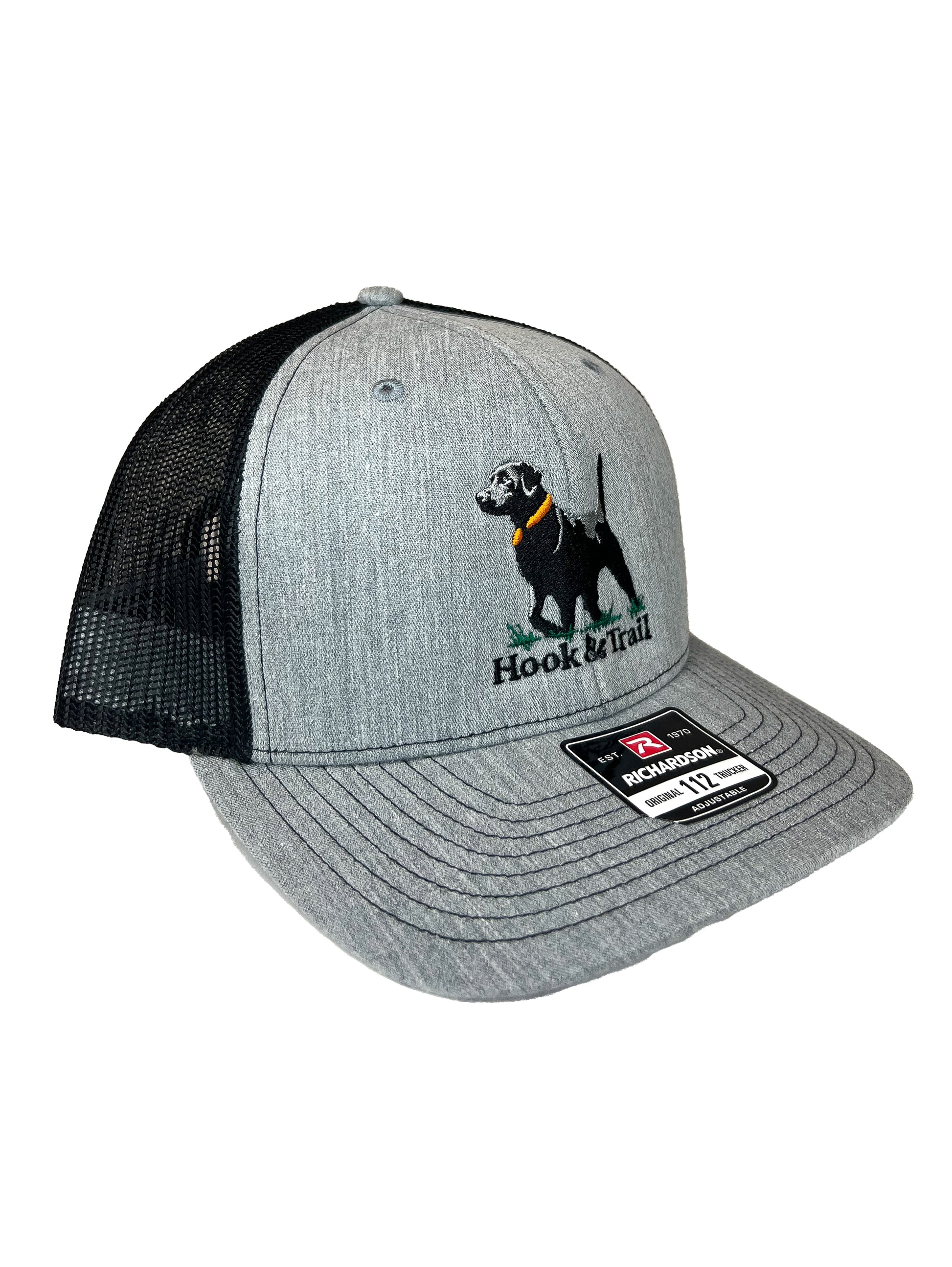 HOOK & TRAIL HOOK & TRAIL - TRUCKER HAT, STANDING LAB HEATHER BLACK ONESZ