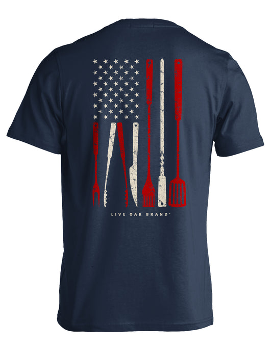 AMERICAN BBQ FLAG