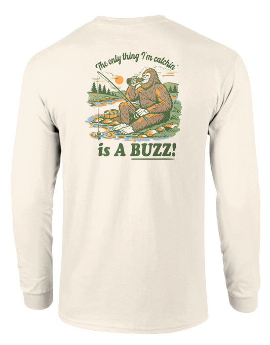 LIVE OAK BRAND BIGFOOT BUZZ CATCHIN', ADULT LS IVORY