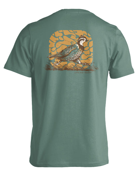 LIVE OAK BRAND CAMO QUAIL LIGHT GREEN