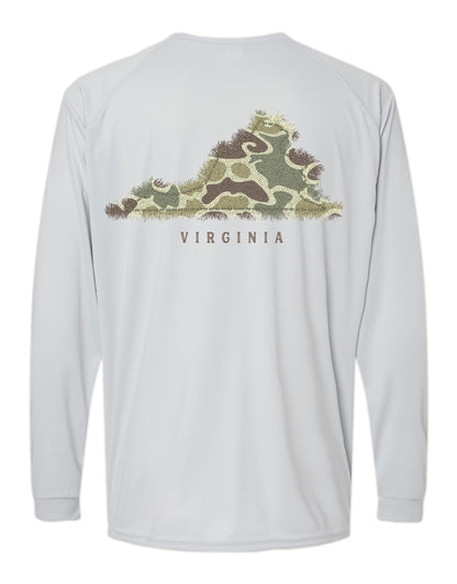 CAMO VIRGINIA, ADULT PERFORMANCE LS (PRINTED TO ORDER)