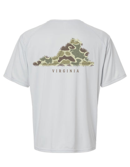 CAMO VIRGINIA, ADULT PERFORMANCE SS (PRINTED TO ORDER)