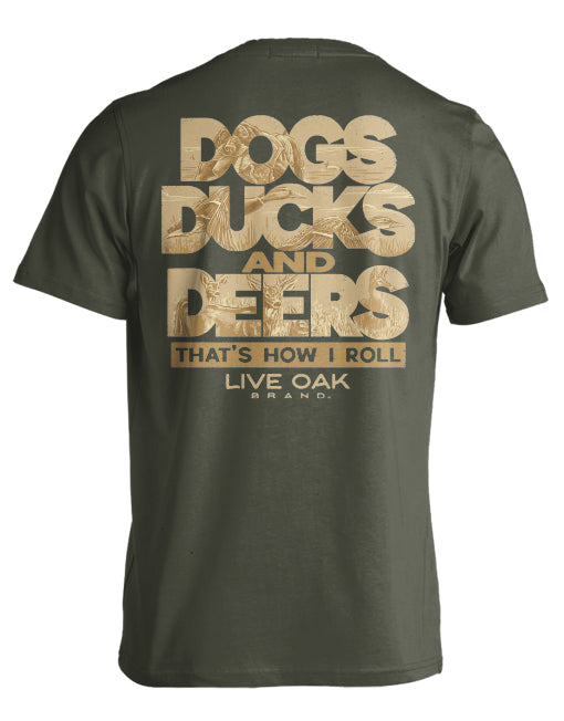 LIVE OAK BRAND DOGS DUCKS AND DEERS