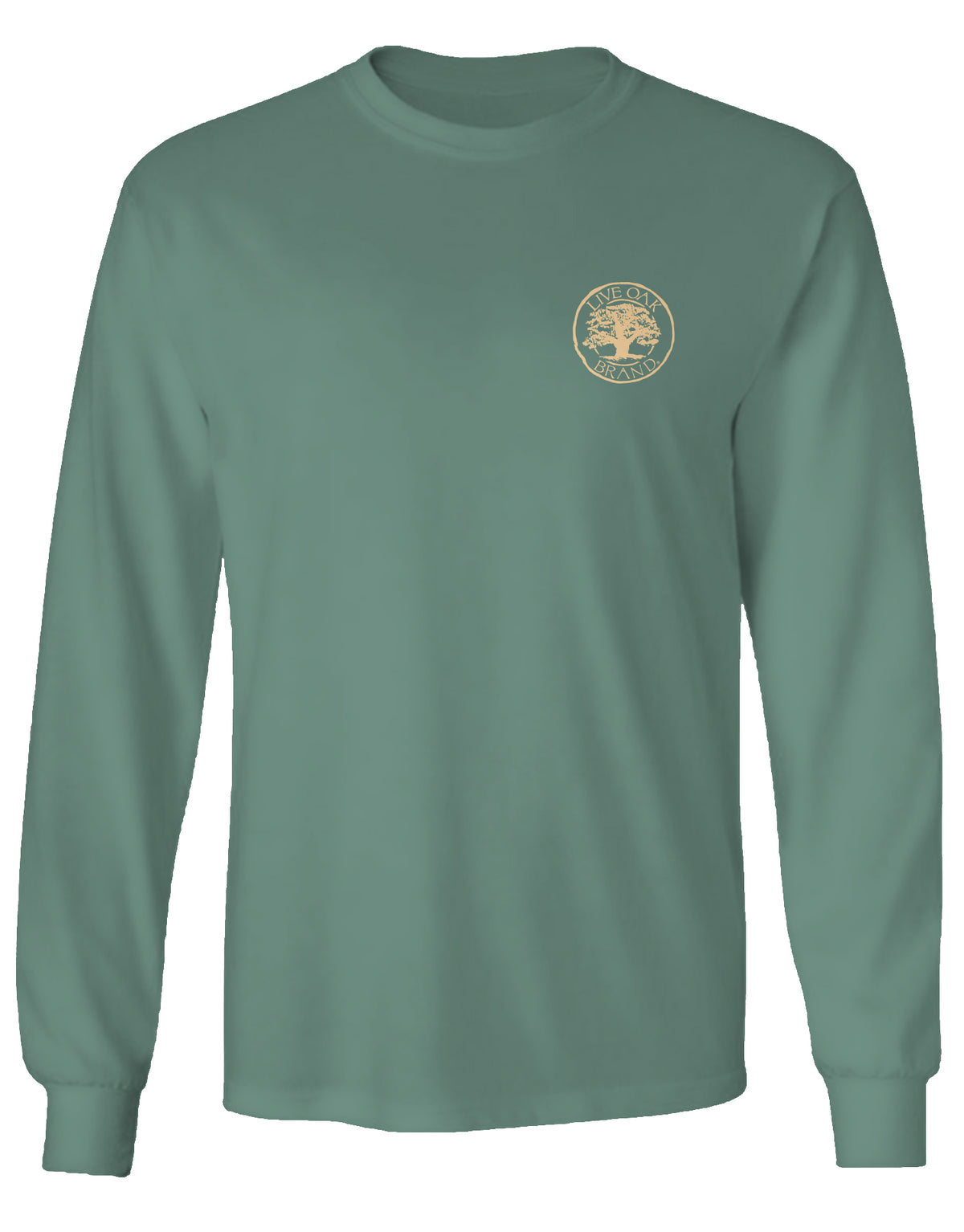 LIVE OAK BRAND DUCK CAMO BADGE, ADULT LS