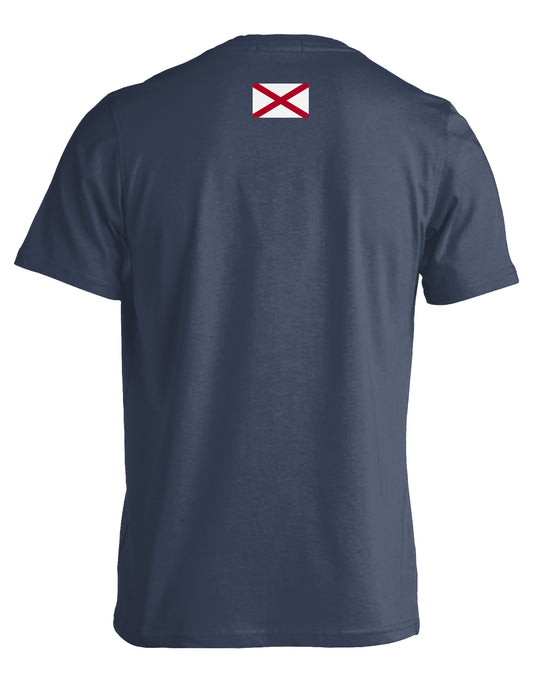 LIVE OAK BRAND FLAG TEE, ALABAMA DENIM