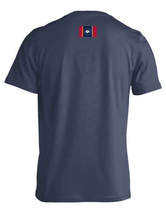 LIVE OAK BRAND FLAG TEE, MISSISSIPPI DENIM