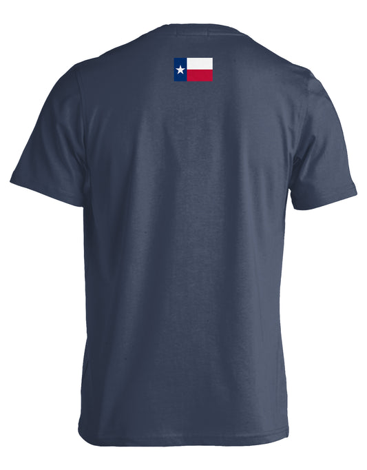 LIVE OAK BRAND FLAG TEE, TEXAS DENIM