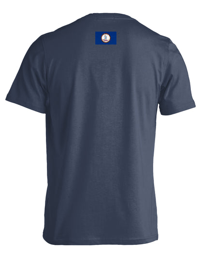 LIVE OAK BRAND FLAG TEE, VIRGINIA DENIM