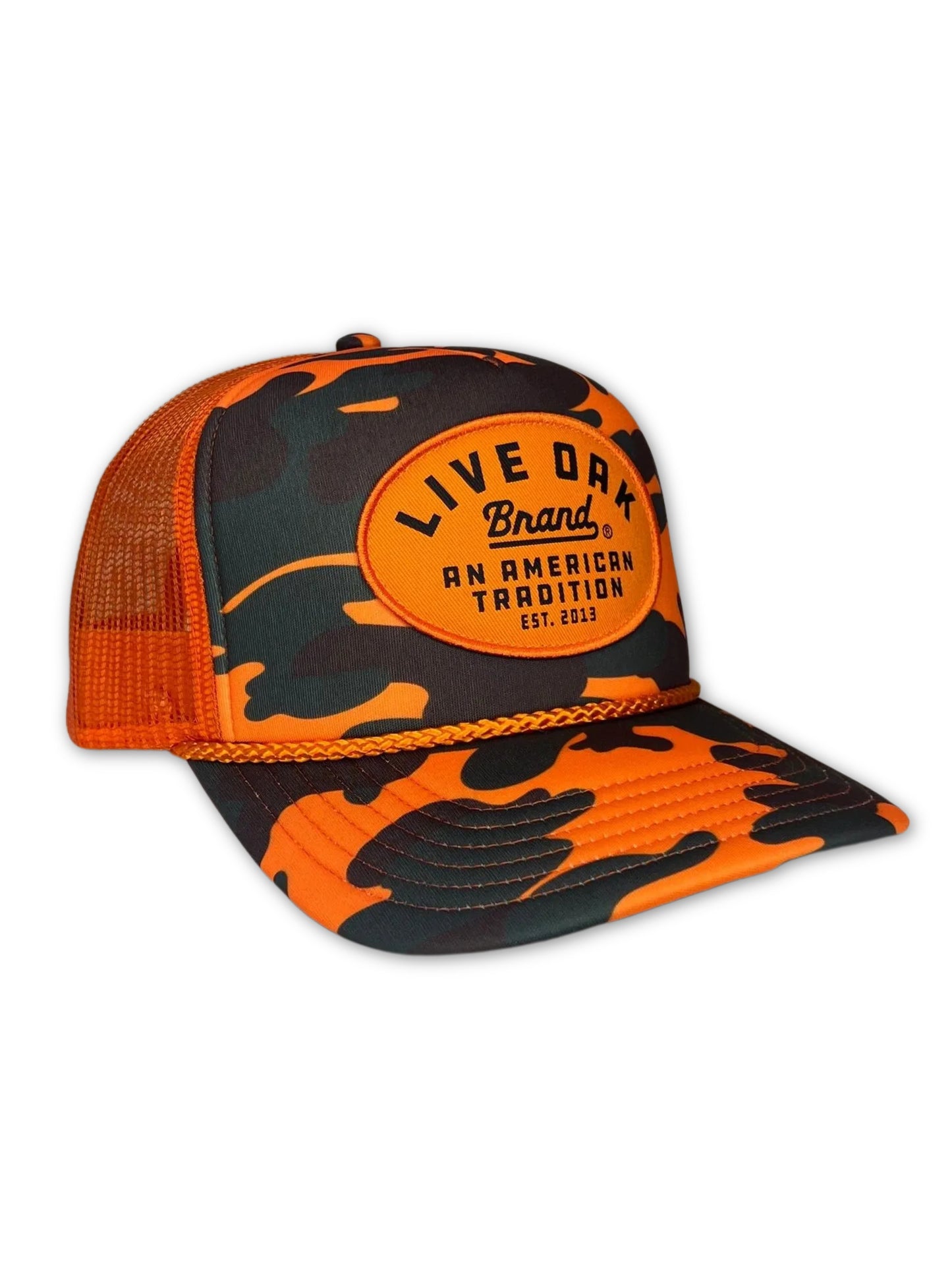 TRUCKER HAT, SAFETY CAMO