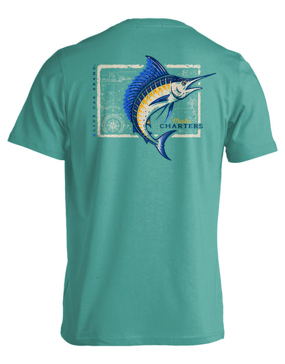 LIVE OAK BRAND NAUTICAL CHARTERS (MARLIN) SEAFOAM