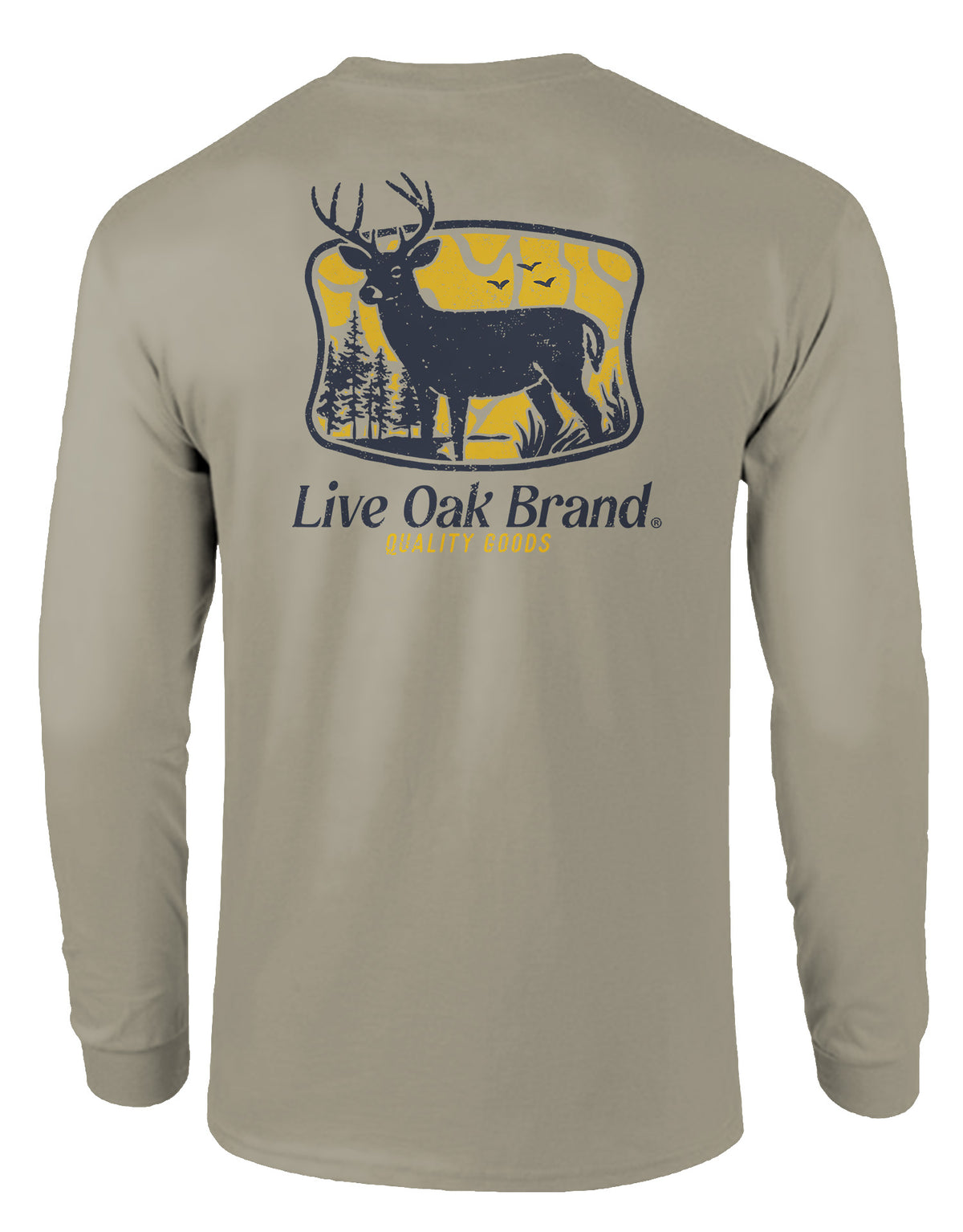 LIVE OAK BRAND QUALITY GOODS, DEER, ADULT LS SANDSTONE