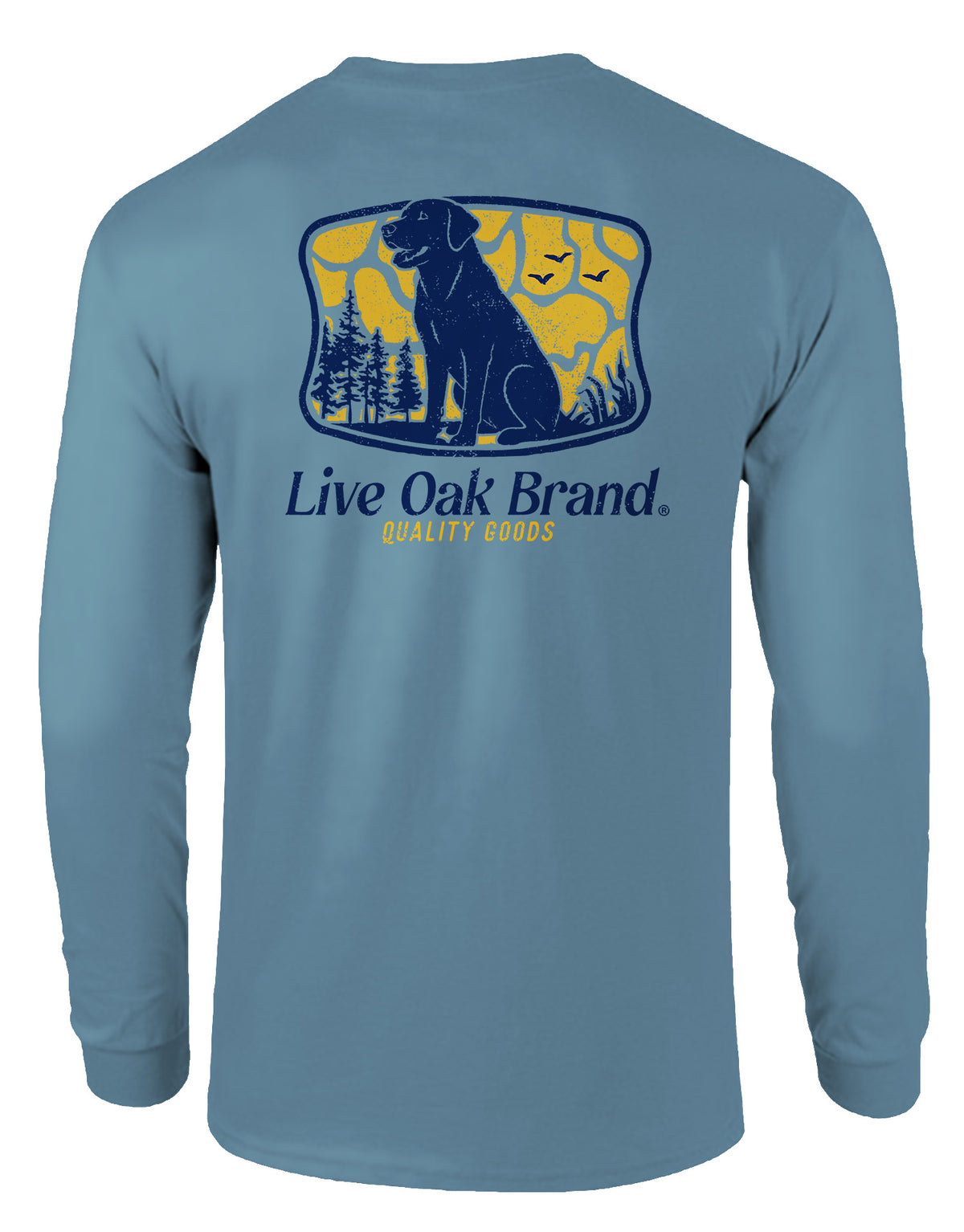 LIVE OAK BRAND QUALITY GOODS, DOG, ADULT LS ICE BLUE