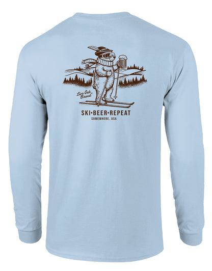SKI BEER REPEAT, ADULT LS