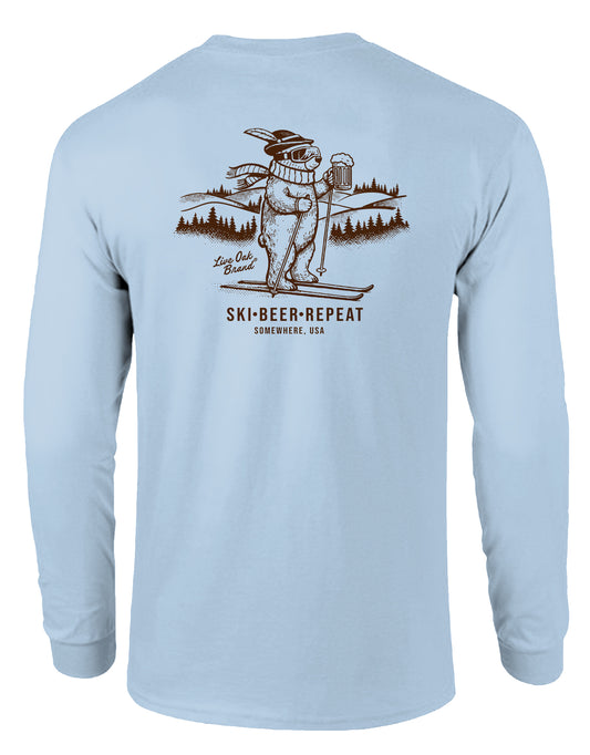 SKI BEER REPEAT, ADULT LS