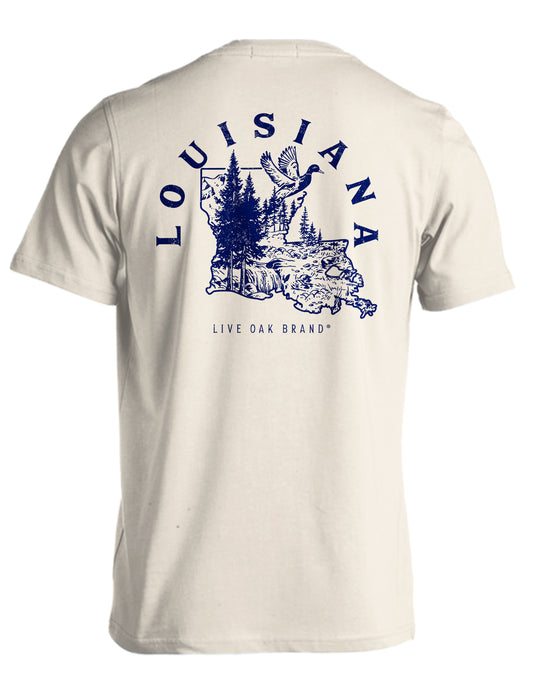 STATE OUTLINE, LOUISIANA (PRINTED TO ORDER)