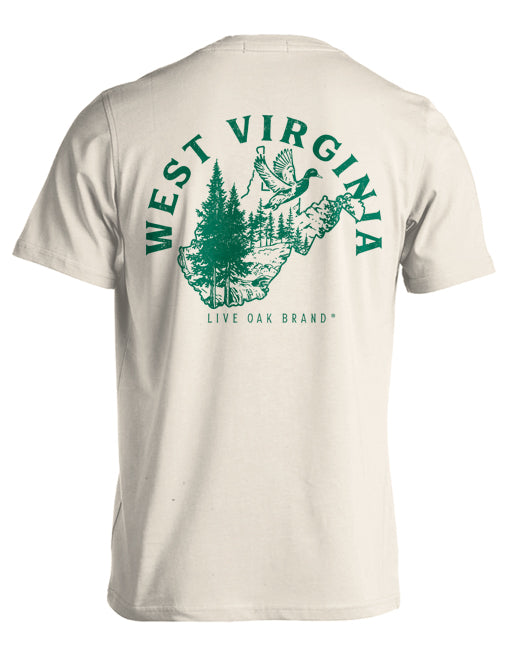 STATE OUTLINE, WEST VIRGINIA (PRINTED TO ORDER)