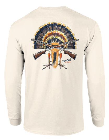 LIVE OAK BRAND TURKEY MOUNT, ADULT LS IVORY