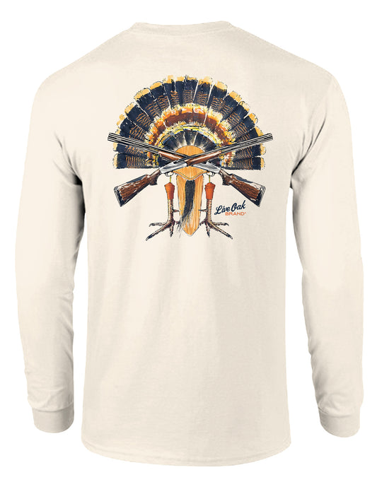 LIVE OAK BRAND TURKEY MOUNT, ADULT LS IVORY