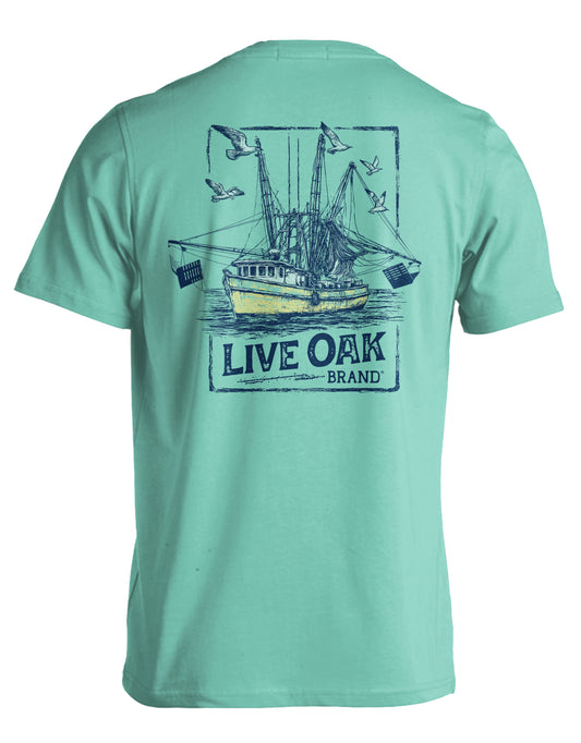 LIVE OAK BRAND SHRIMP BOAT CHALKY MINT