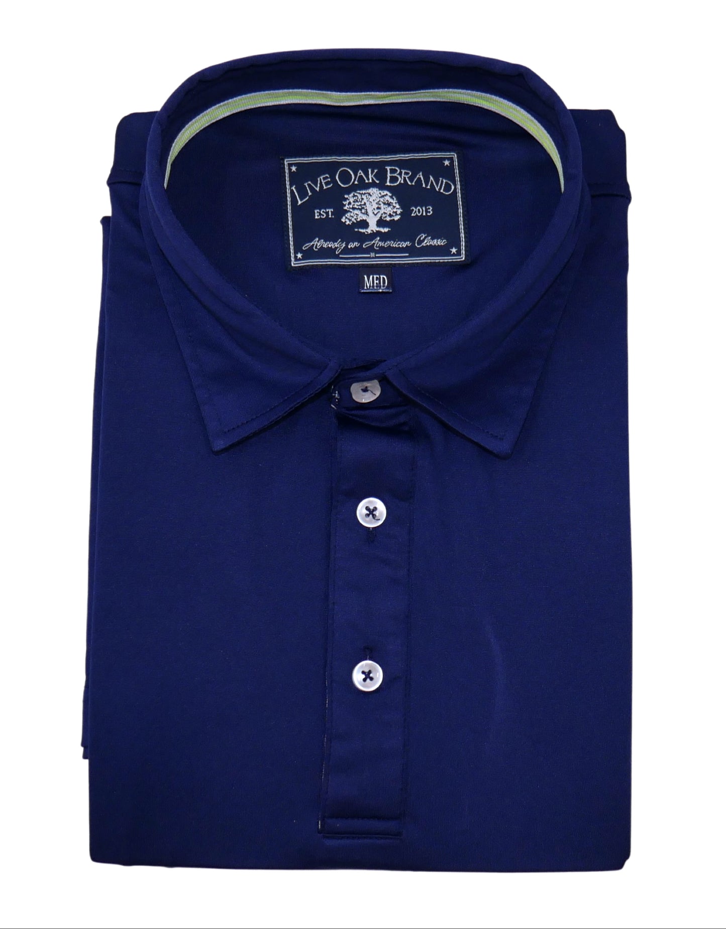 MEN'S SOLID PERFORMANCE POLO, TRUE NAVY