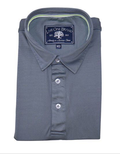 MEN'S SOLID SS PERFORMANCE POLO, SLATE