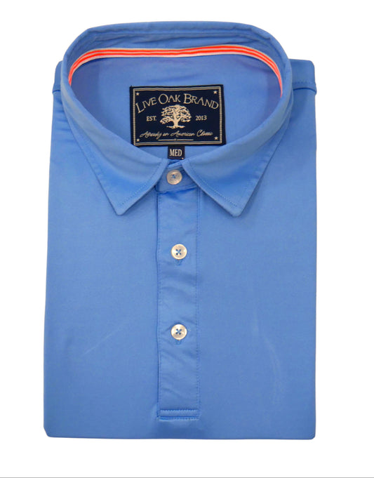 MEN'S SOLID PERFORMANCE POLO, CAROLINA BLUE