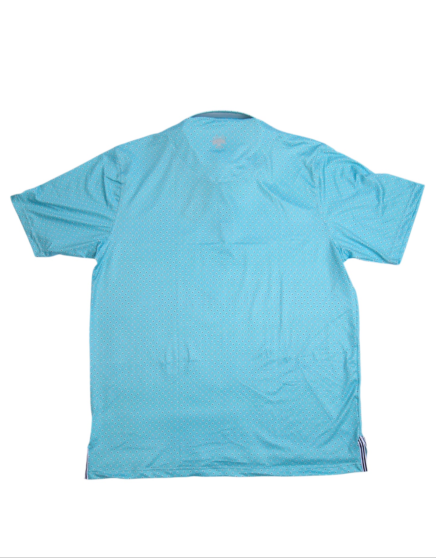 MEN'S PAISLEY PERFORMANCE POLO, AQUA