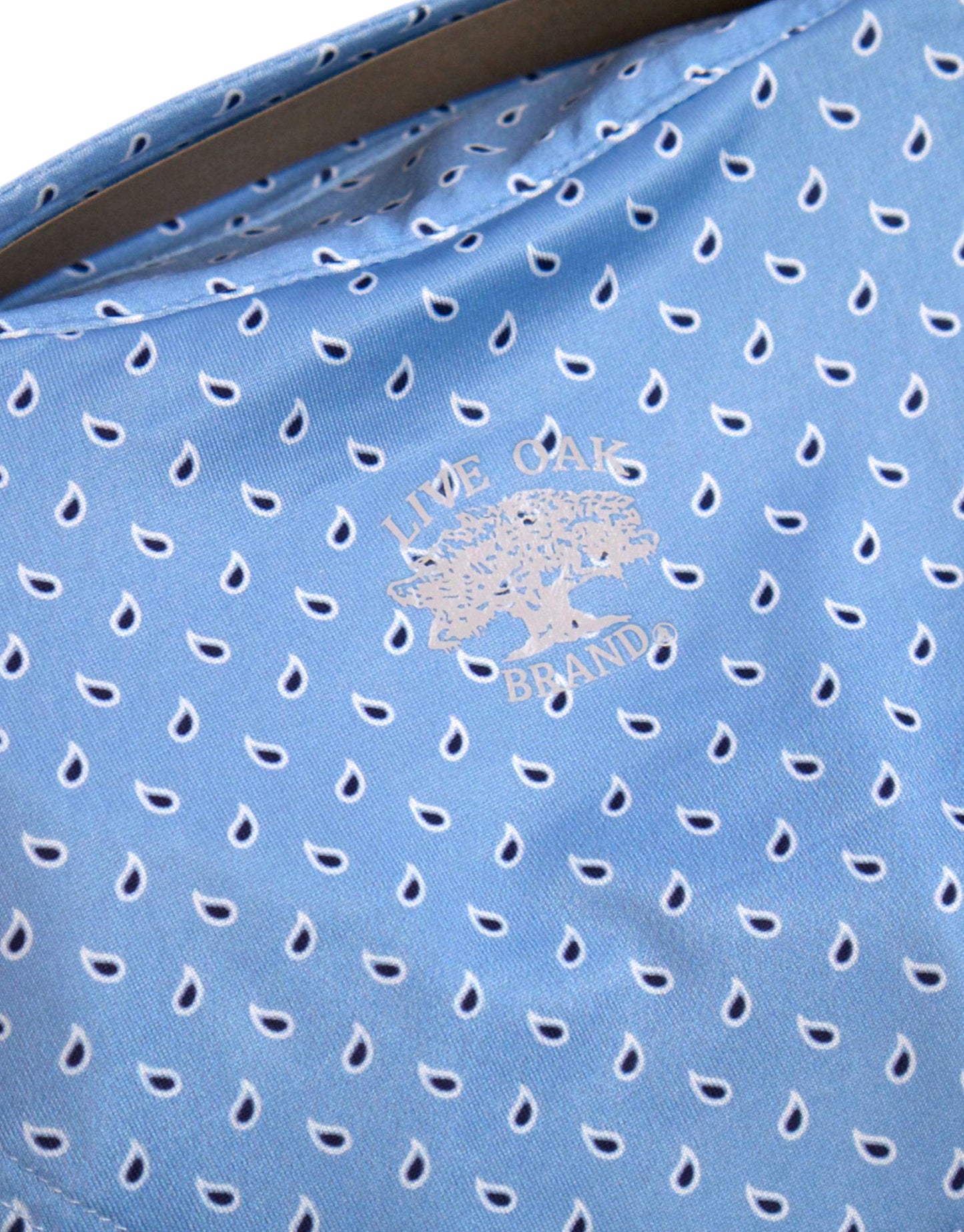 MEN'S PAISLEY PERFORMANCE POLO, CAROLINA BLUE