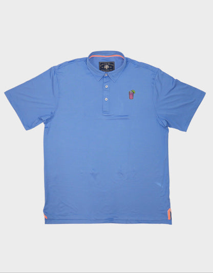 TRANSFUSION PERFORMANCE POLO, CAROLINA BLUE