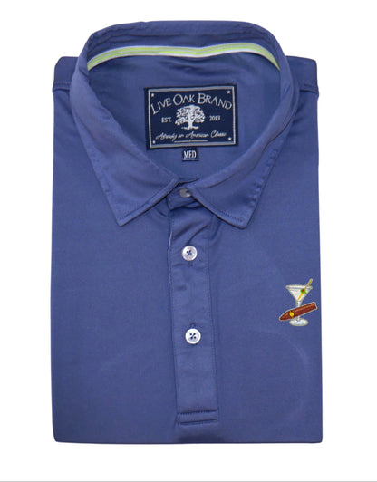 MARTINI PERFORMANCE POLO, NEWPORT BLUE