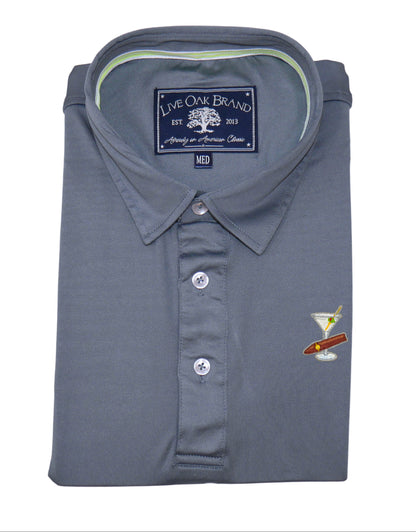 MARTINI PERFORMANCE POLO, SLATE