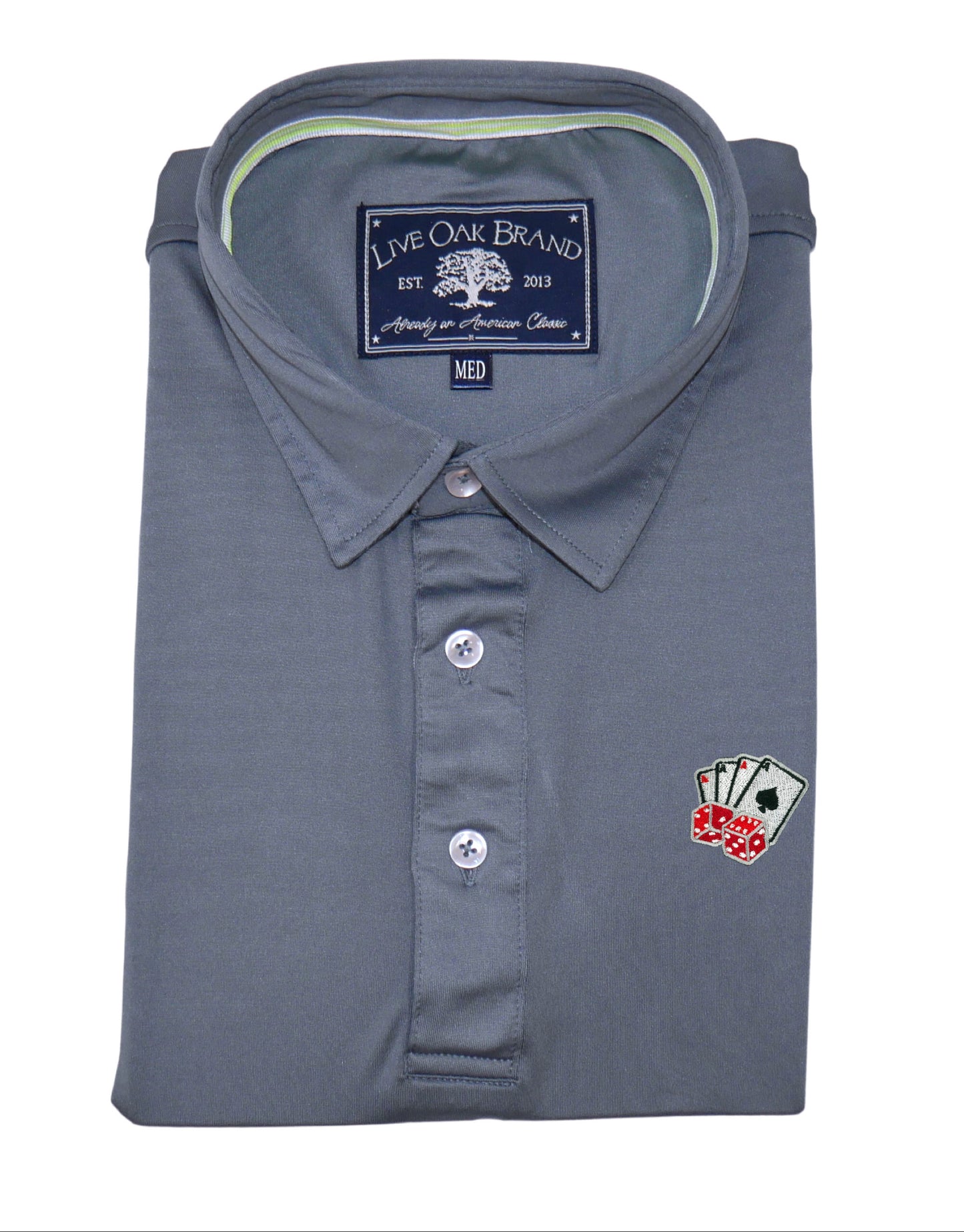 GAMBLING PERFORMANCE POLO, SLATE