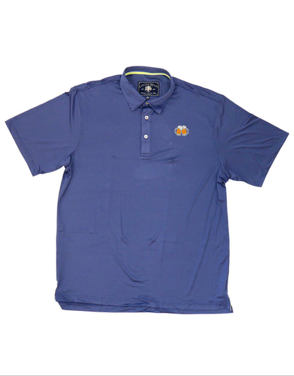 BEER MUGS PERFORMANCE POLO, NEWPORT BLUE