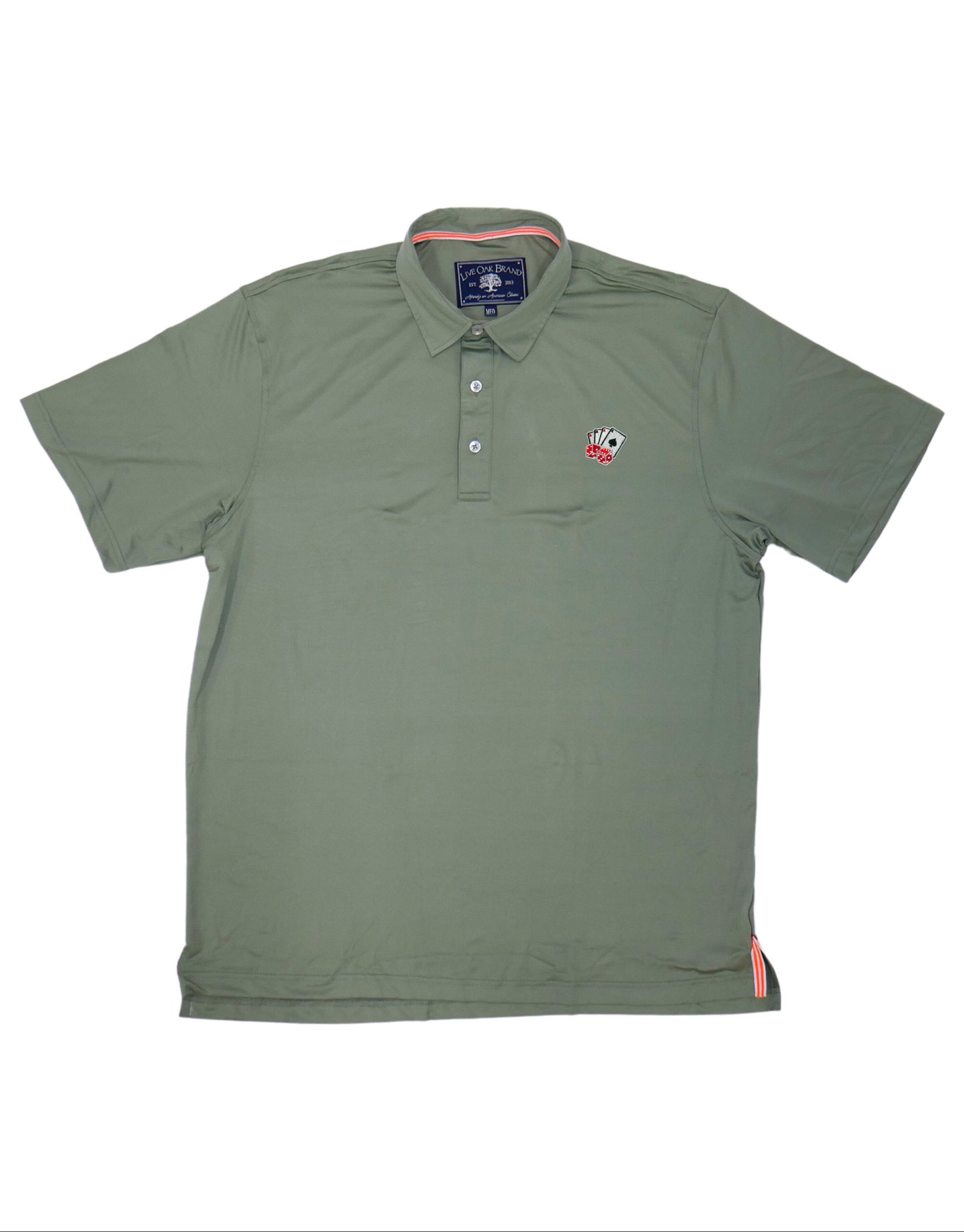 GAMBLING PERFORMANCE POLO, OLIVE