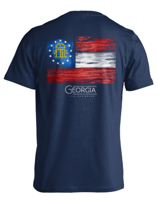 FADED FLAG, GEORGIA (PRINTED TO ORDER)