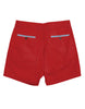 7" RED COTTON SHORTS