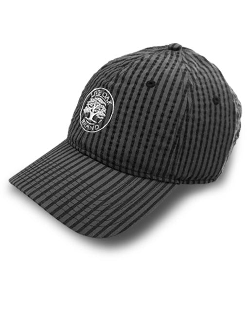 CHARCOAL SEERSUCKER LOGO HAT