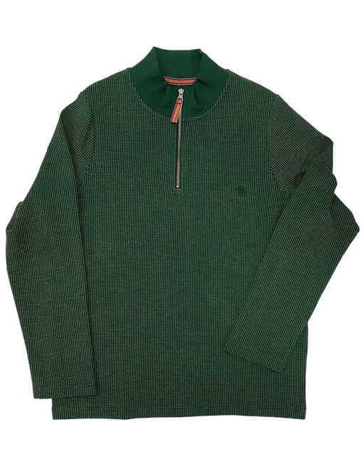 DARK GREEN FISHERMAN SWEATER