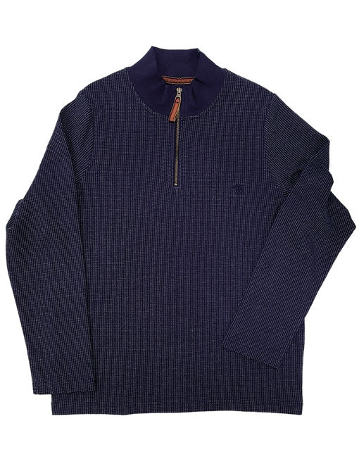 NAVY FISHERMAN SWEATER